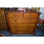 Victorian Mahogany Five Drawer Scotch Chest with Pillars