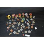 Collection of Russian Badges, Medals, etc.