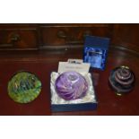 Collection of Four Glass Paperweights