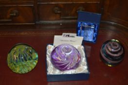 Collection of Four Glass Paperweights