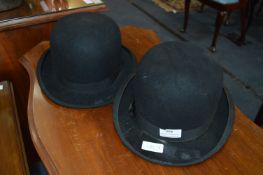 Pair of Bowler Hats