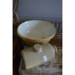 T.G. Green Mixing Bowl and a Stonerware Hot Water Bottle