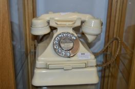 Cream Bakelite Pyramid Telephone
