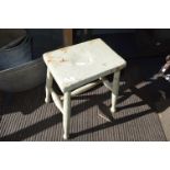 Green Painted Stool