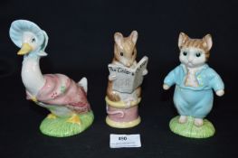 Three Royal Albert Beatrix Potter Figurines - The