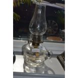 Small Clear Glass Oil Lamp