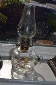 Small Clear Glass Oil Lamp