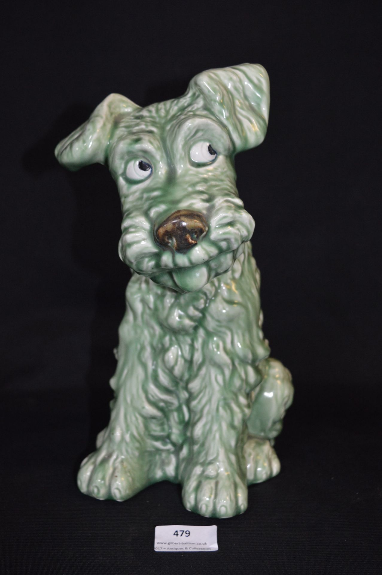 Sylvac Green Dog