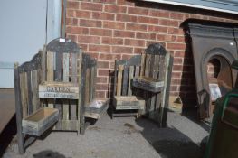 Two Wooden Garden Planters