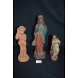 Three Ceramic Figurines