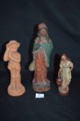 Three Ceramic Figurines