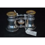 Pair of Silver Opera Glasses with Mother of Pearl