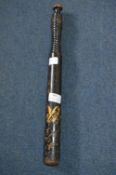 Painted Wooden Police Truncheon