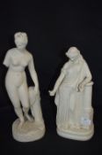 Pair of Parrion Ware Classical Figurines (AF)