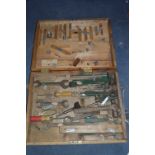 Wooden Tool Case Containing Bronze Tools