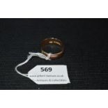 9ct Rose Gold Wedding Band - approx 8g