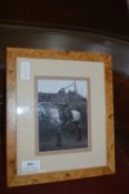 Framed Photograph of a WWI German Cavalry Officer