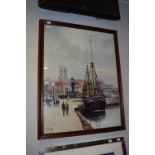 Framed and Signed Jack Rigg Print - Hull Marina