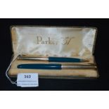 Parker 51 Fountain Pen and Retracting Pencil