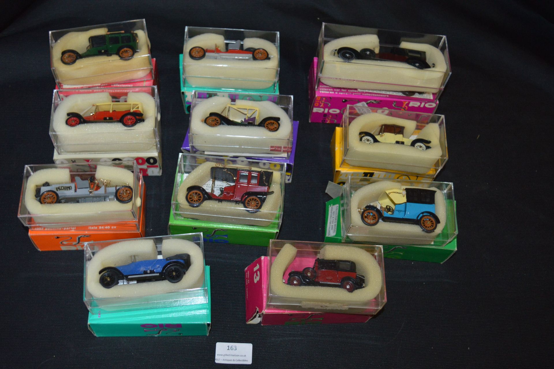 Collection of Eleven Unboxed Rio Italian Diecast Vehicles