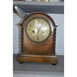 Large Wood Cased Mantel Clock