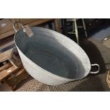 Galvanised Metal Bath