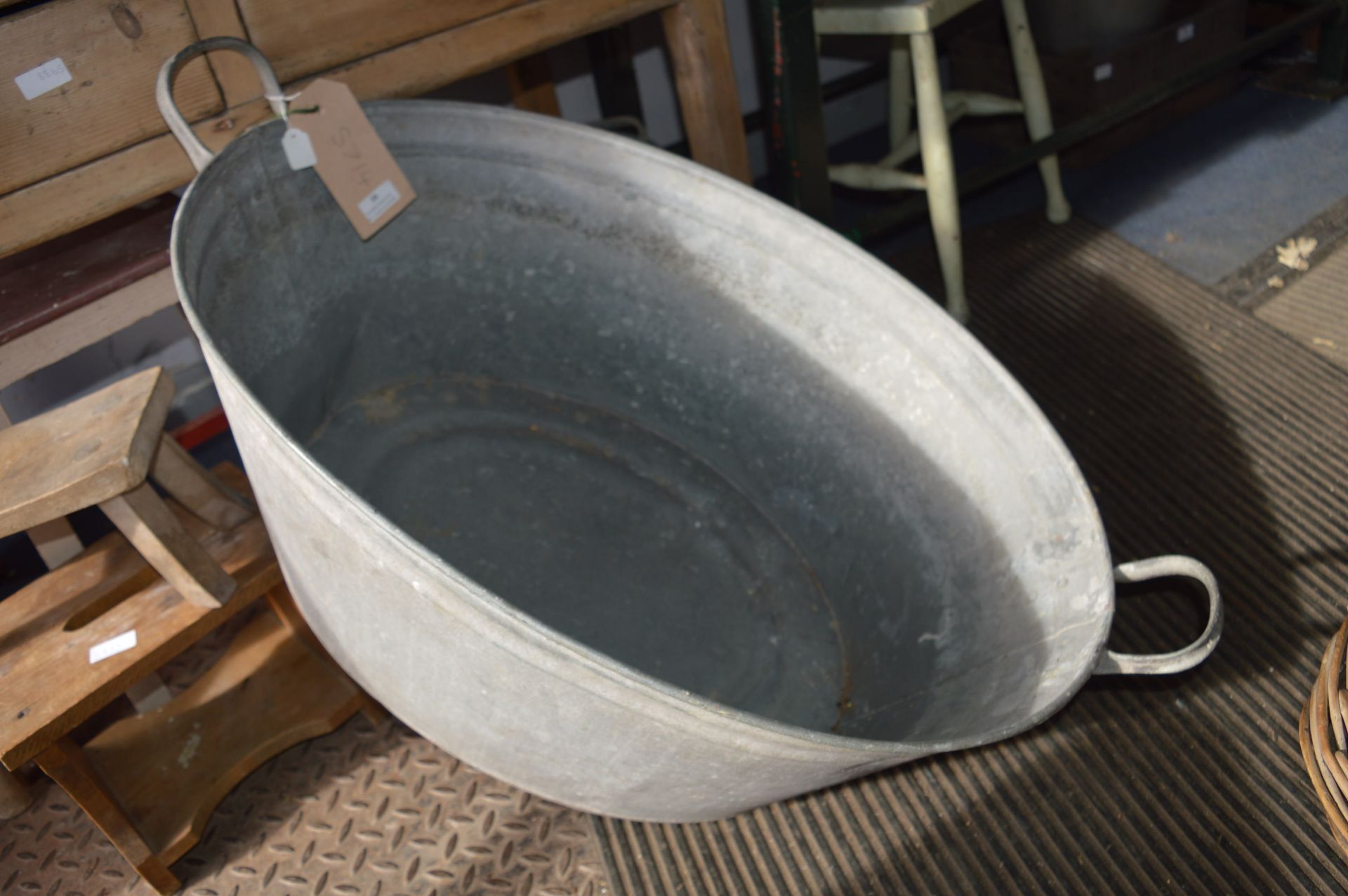 Galvanised Metal Bath