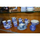 Collection of Assorted Ringtons Blue & White Ware