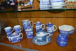 Collection of Assorted Ringtons Blue & White Ware