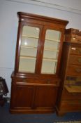 Victorian Mahogany Bookcase with Glazed Front