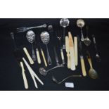 Small Collection of Plated Ware Including Letter O