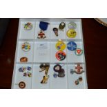 Tray Lot of Badges Including Tufty Club, Lifeboat,