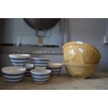 Two T.G.Green Mixing Bowls, and Pudding Basins