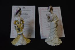 Two Coalport Figurines - Lady Elisa and Lady May