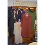 Collection of Vintage Dresses, 1960's Coats, etc.
