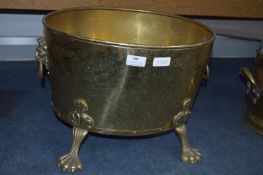 Brass Fireside Coal Basket