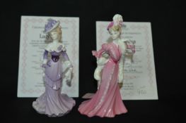 Two Coalport Figurines - Lady Rose and Lady Lillia