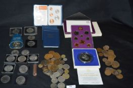Box Containing Commemorative Coins etc.