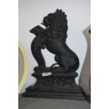 Cast Iron Doorstop in the Form of a Lion