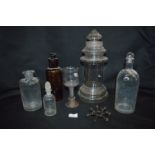 Large Glass Sweets Jar and Other Glassware