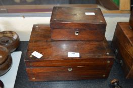Pair of Inlaid Wooden Boxes