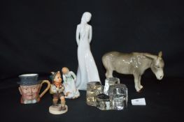 Mixed Collection of Pottery Including a Royal Doulton Figurine