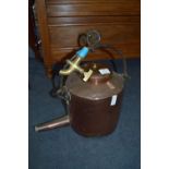 Large Hanging Copper Kettle with Tap