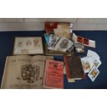 Collection of Boxed Ephemera, Postcards Including