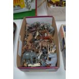 Collection of Cast Lead Zoo Animals