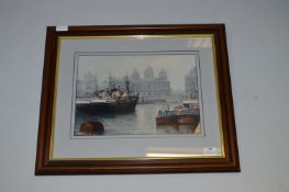 Framed and Signed Jack Rigg Print - Princess Dock