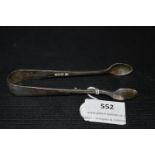 Pair of Silver Sugar Tongs - Sheffield 1920, appro