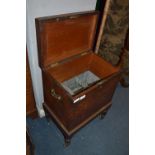 Georgian Mahogany Lead Lined Wine Cooler