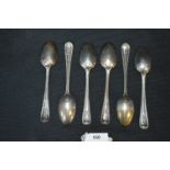 Set of Six Silver Teaspoon - approx 137g