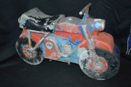 Vintage Metal Ride Along Childrens Motorbike
